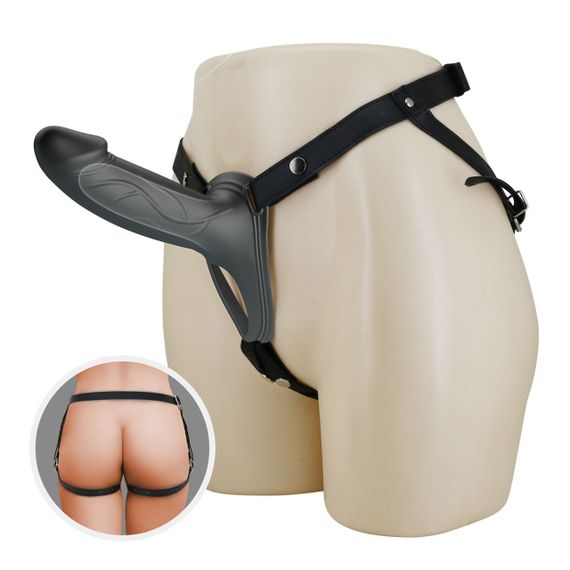 Порожнистий страпон PRETTY LOVE Landon Hollow Strap-On Harness Dildo Sex Aura | Зображення 1