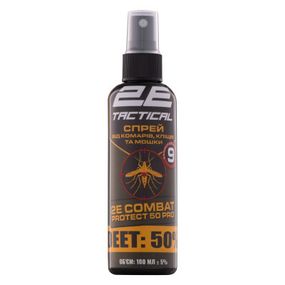 Спрей от насекомых 2E Tactical Combat Protect 50 Pro От комаров, клещей и мошки 100 мл (2E-RPLNTDT50-100)