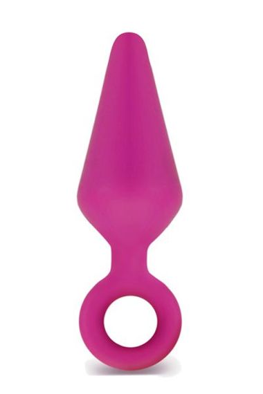Анальний плаг Luxe CANDY RIMMER LARGE FUCHSIA, Рожевий