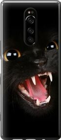 Чехол на Sony Xperia 1 J9110 Чёрная кошка "932u-1760-17620"