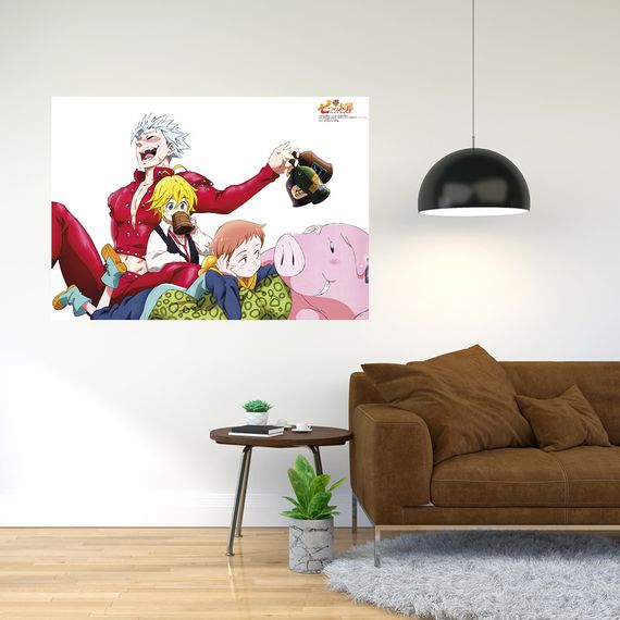 Плакат-постер з принтом Кавун Nanatsu no Taizai - Сім смертних гріхів А3 ПЛ000806(А3+)