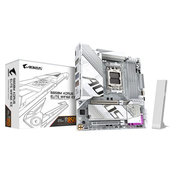 Материнська плата GIGABYTE B850M A ELT WF6E ICE (B850M AORUS ELITE WIFI6E ICE) | Зображення 5