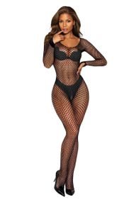 Бодістокінг - Bodystocking 2061, black - One Size sexstyle