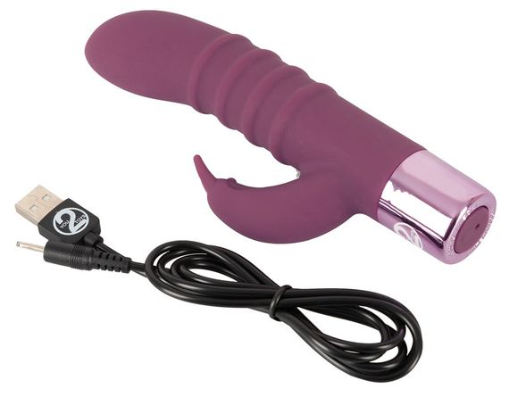 Вібратор із кліторальним стимулятором з 15 режимами вібрації Rabbit Vibe Sex Aura | Зображення 8