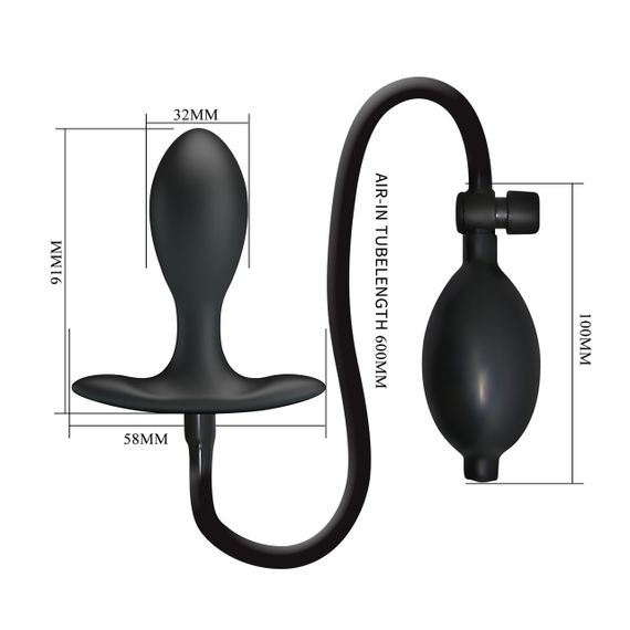 Анальный стимулятор расширяющийся Mr. Play Inflable Anal Plug, BI-040096Q-MR Sex Aura | Зображення 7