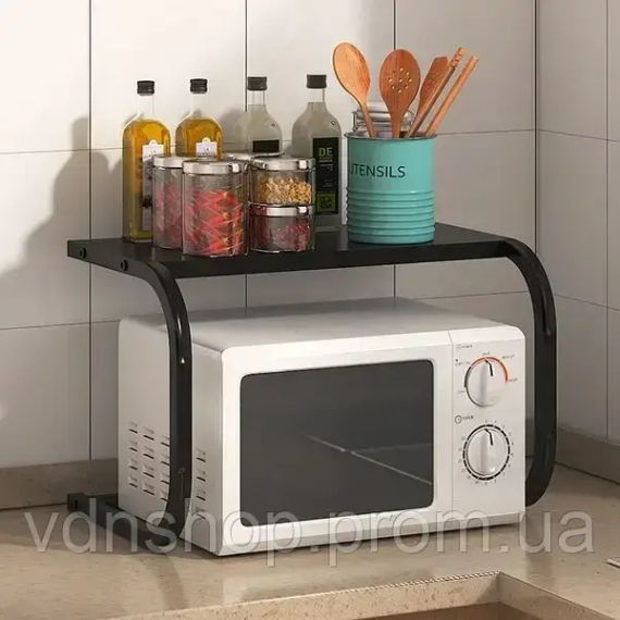 Полочка для микроволновки 53х32х32см / Подставка для микроволновки / Настольная полка органайзер | Зображення 2