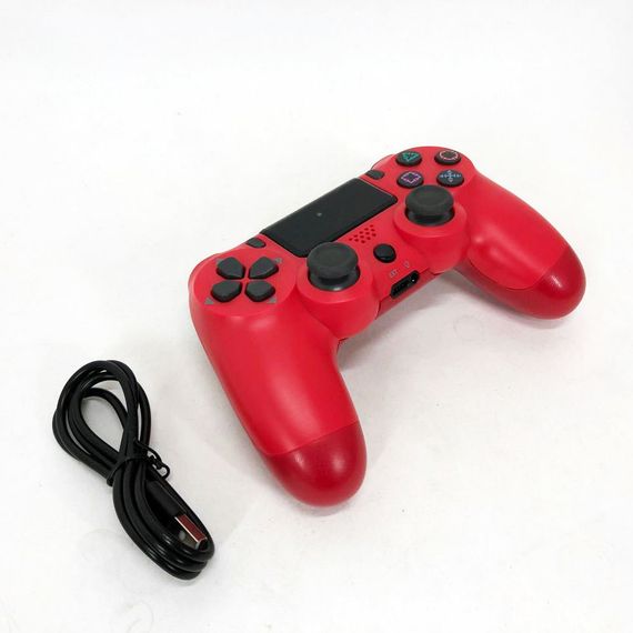 Джойстик DOUBLESHOCK для PS 4, бездротовий ігровий геймпад PS4/PC акумуляторний джойстик. SU-175 Колір: червоний | Зображення 9