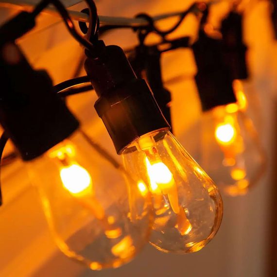 Ретро гірлянда вулична 10 LED лампочок 5 метрів S141 | Зображення 6
