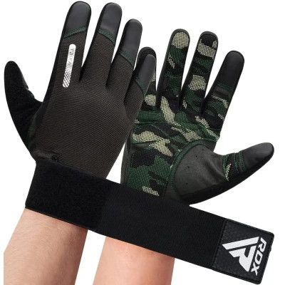 Перчатки для фитнеса RDX T2 Touch Screen Friendly Full Fingerf Army Green M (WGA-T2FA-M) | Зображення 5