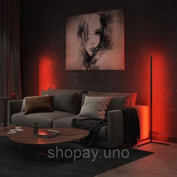 Кутовий LED торшер Ledox Design з пультом та регульованою яскравістю 330 колірних комбінацій | Зображення 2