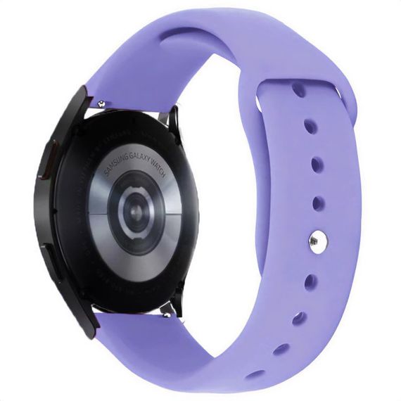 Силіконовий ремінець Sport для Smart Watch 20mm Бузковий/Light Elegant Purple