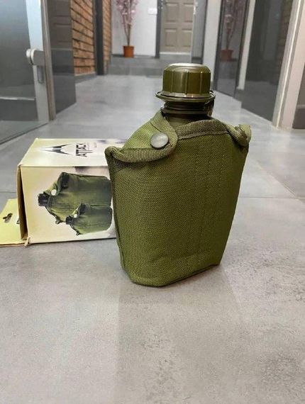 Армійський Фляга 0.8 л! + Чехол ! Військова фляга в чохлі   знижка | Зображення 1