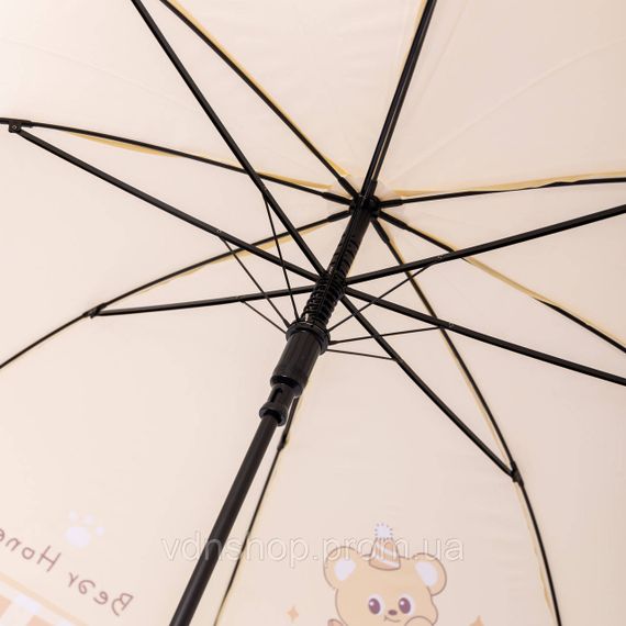 Класична дитяча парасолька-тростина напівавтомат з поліестеру міцна надійна 8 спиць діаметр 94 см Жовтий HP-23-11Y | Зображення 8