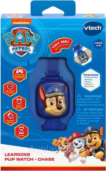 Щенячий патруль Інтерактивний дитячий годинник з Гонщиком Оригінал PAW Patrol Learning Pup Watch Chase | Зображення 1