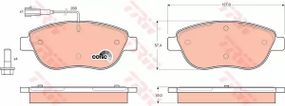 Колодки гальмівні дискові FIAT LINEA, BRAVO передн.  TRW (GDB1483)