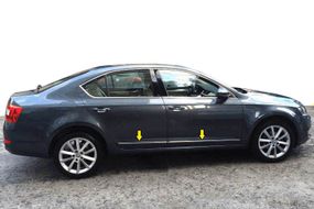 Молдинг дверей (нерж) для Skoda Octavia III A7 2013-2019 гг