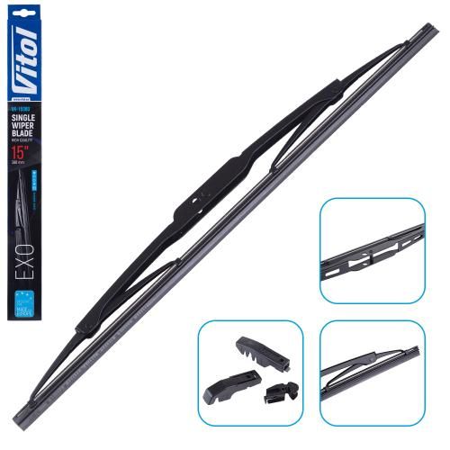 Щітка склоочисника каркасна VITOL EXO 15" (380 мм)