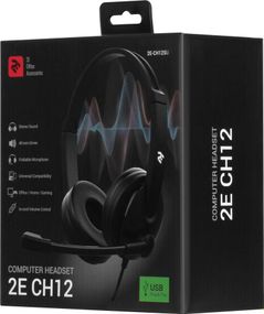 Гарнітура для ПК 2E CH12, On-Ear, 3.5mm/2*3.5mm (2E-CH12SJ)