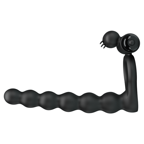 Кільце-насадка для подвійного проникнення - Pretty Love Hercules Penis Sheath III Black | Зображення 5