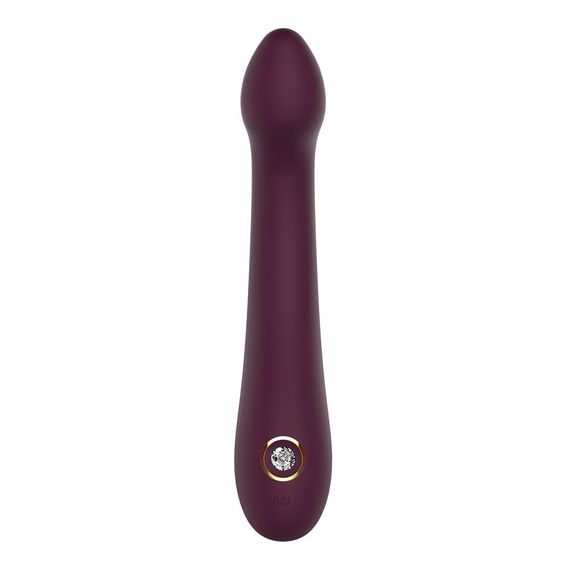 Вібратор для точки G Dream Toys Essentials зі стразами, бордовий, 21,8 × 3,6 см Sex Aura | Зображення 3