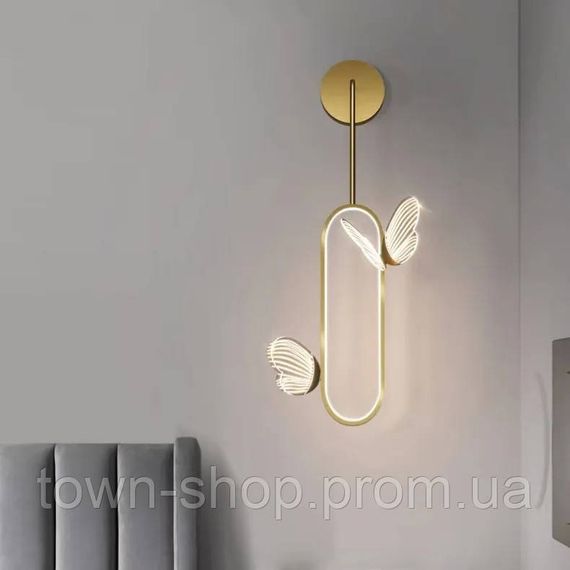 Бра настенное LED B1201-2 Золото 58х32х15 см. | Зображення 7