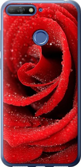 Чехол на Huawei Y6 Prime 2018 Красная роза "529u-1441-17620"