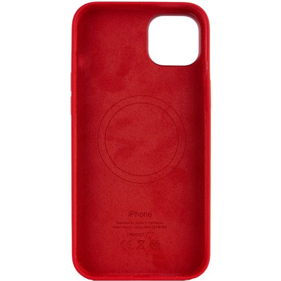 Чехол Silicone case (AAA) full with Magsafe для Apple iPhone 13 Pro (6.1") Красный / Red | Зображення 1