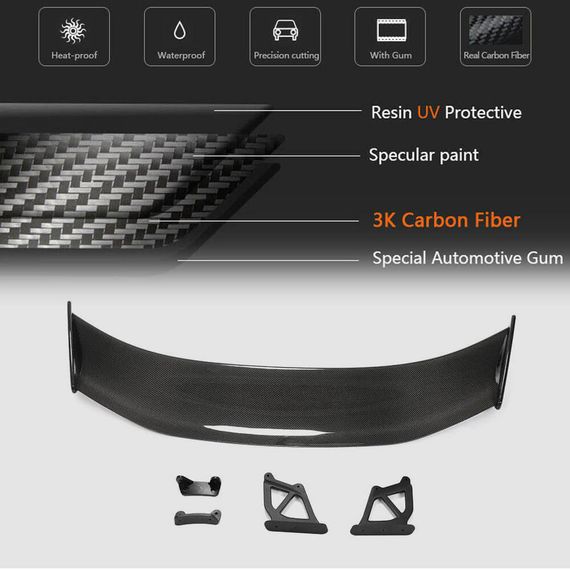 Спойлер (для GT4 Coupe, Карбон) для Porsche Boxster/Cayman 982 (718) 2016- рр | Зображення 4