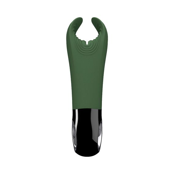 Вібратор для пеніса Fun Factory MANTA moss green/black, підходить для парних ігор | Зображення 3