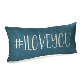 Подушка для дивану оксамитова I love you 50x24 см (52BP_17L003)