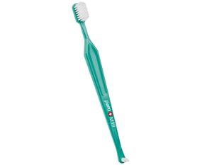 Зубна щітка середньої жорсткості paro® toothbrush M39 з монопучковою насадкою в поліетиленовій упаковці, зелена