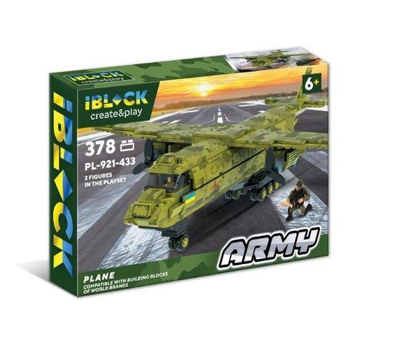 Конструктор PL-921-433 Iblock ARMY 378 деталей, в коробці (6906231794623)