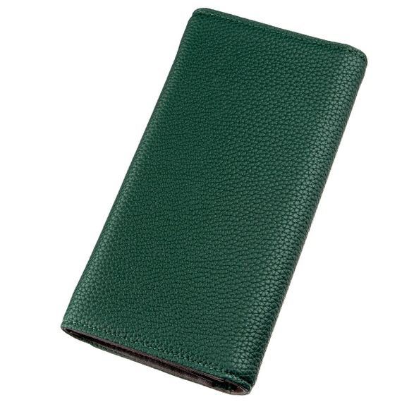 Кошелек женский из зернистой экокожи KIVI 19057 Зеленый | Зображення 1