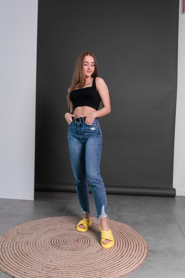 Шльопанці жіночі Fashion June 3608 39 розмір 25 см Жовтий | Зображення 8