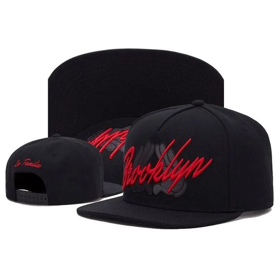 Кепка снепбек (Snapback)  Brooklyn La Familia Чорний 56-61р (9042) | Зображення 4