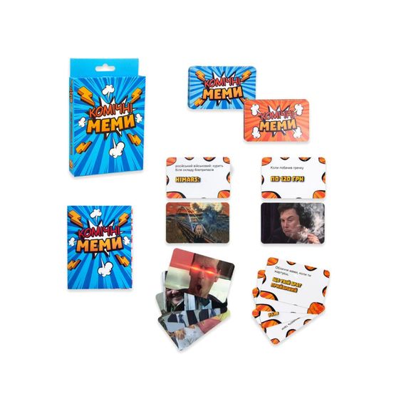 Настольная игра Strateg Комические Мемы развлекательная укр 30317