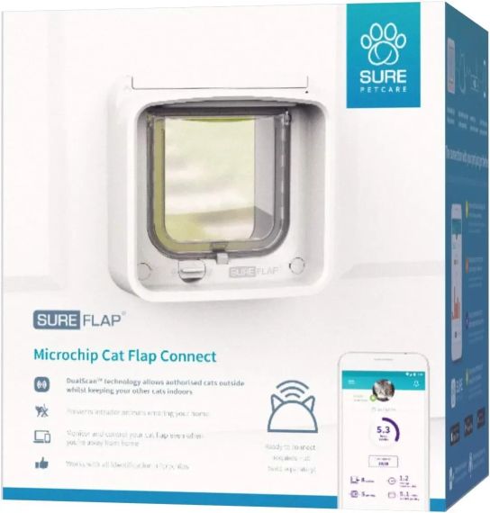 SureFlap розумні дверцята для котів із підтримкою мобільного застосунка Sure Petcare | Зображення 1