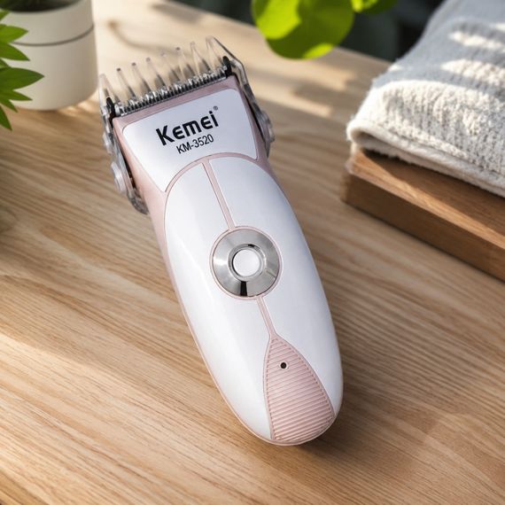 Дитяча машинка для стриження, від USB, Kemei 3520, Сіра/Місячий тример для волосся/Набір для стриження | Зображення 3