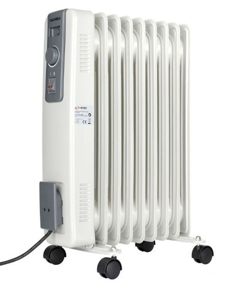 Електричний радіатор Tagred 2,0 кВт, площа обігріву 20 кв.м., білий, підлоговий, 8 секцій (TA920) | Зображення 1