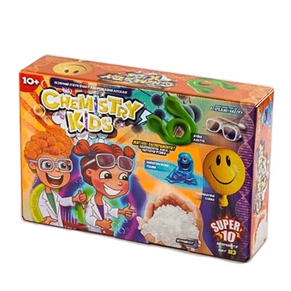Безопасный образовательный набор для проведения опытов "CHEMISTRY KIDS" CHK-01-01-04U УКР CHK-01-03U