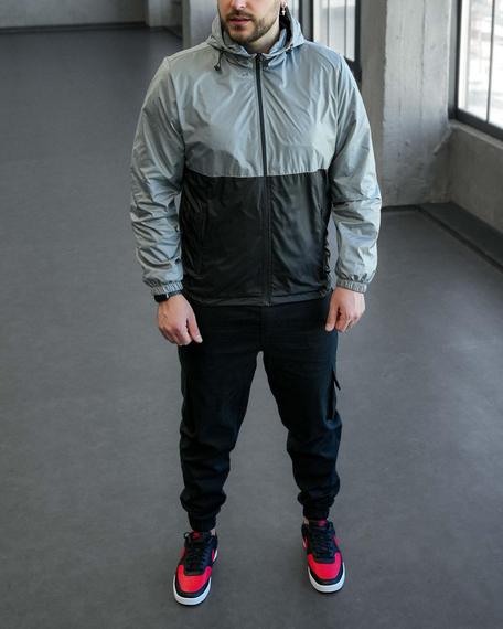 Ветровка Фэнтези серо-черный S | Зображення 4