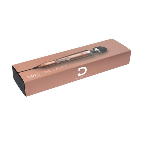 Вібромасажер DOXY Die Cast 3, дуже потужний, живлення 220В, металевий корпус Sex Aura | Зображення 2
