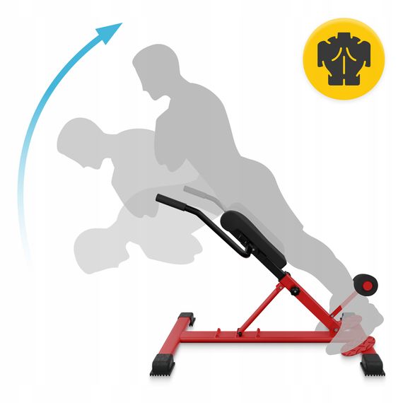 Лава для гіперекстензії 4FIZJO регульована Red/Black (P-5905973402682) | Зображення 6