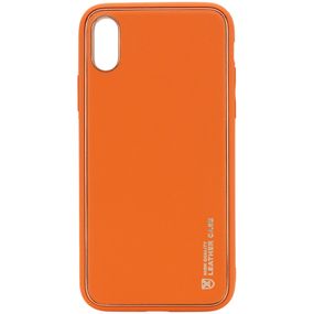 Шкіряний чохол Xshield для Apple iPhone XR (6.1") Оранжевый / Apricot