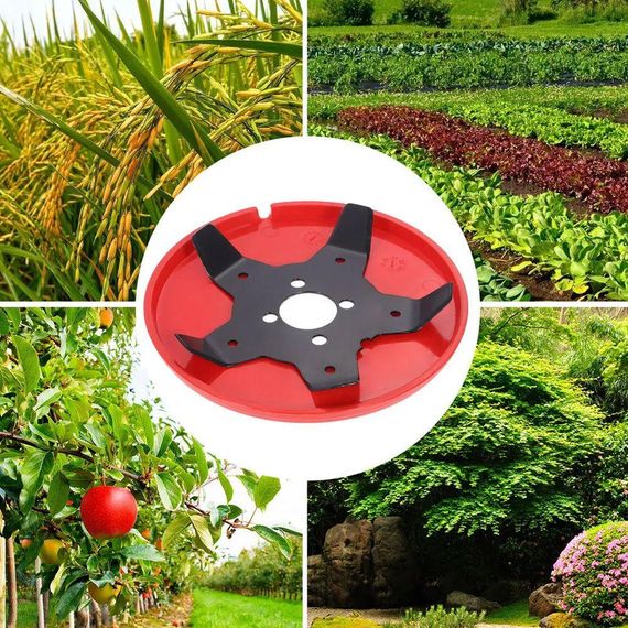 Насадка разрыхлитель грунта для мотокосы 150 мм, 5 лезвий / Диск для прополки / Нож для бензокосы | Зображення 1