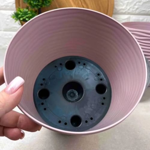 Вазон Ф'южн зі вставкою 12*11см низький фрезія Алеана | Зображення 4