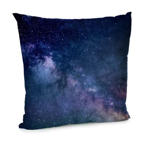 Подушка диванная с бархата Космос 45x45 см (45BP_UNI007)