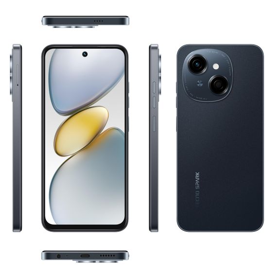 Смартфон TECNO  Spark Go 1 (KL4) 6.67' 4/64ГБ, 2SIM, 5000мА•год, Startrail Black (4894947036439) | Зображення 6