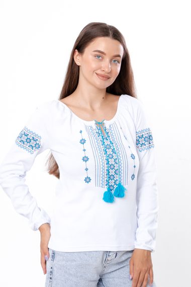 Вишиванка жіноча Носи своє 50 Блакитний (p-571-49298)