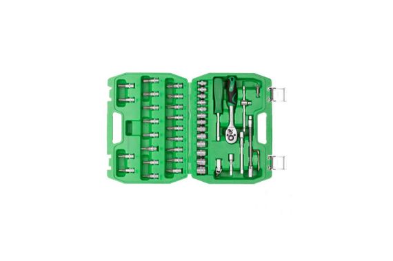 Набор инструмента Intertool - 1/4" 46 ед. (ET-6046SP) | Зображення 1
